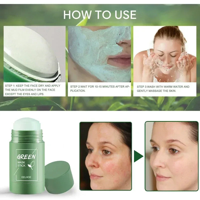 Green Tea Clean Mask Stick Acne - Tratamento para remover cravos e acnes